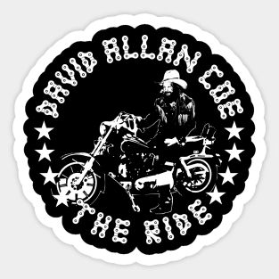 Retro Men Women The Ride David Vintage Design Sticker